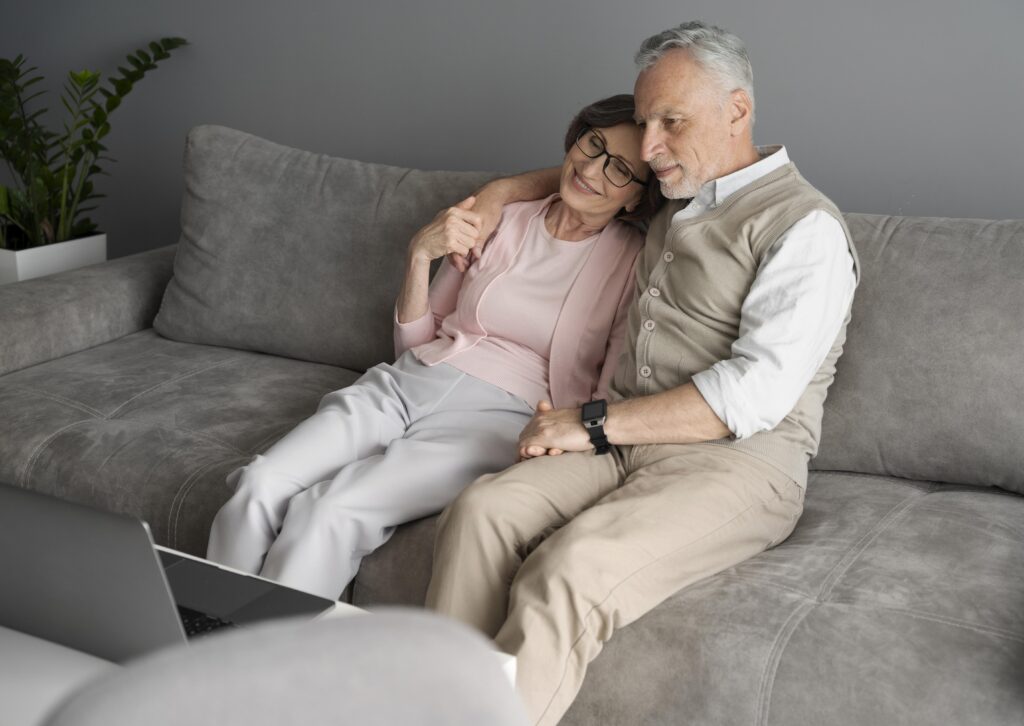 Senior homeowner exploring reverse mortgages as a way how can senior citizens get free money.